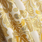 Brocart Jacquard Florence Crème et Or - Ribes y Casals