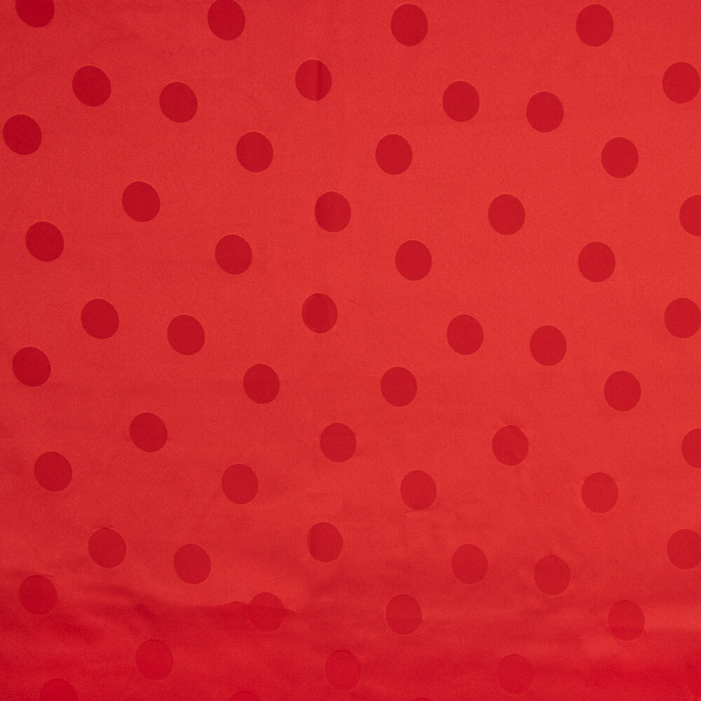 Jacquard Pois 3cm Rouge - Ribes y Casals