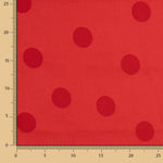 Jacquard Pois 3cm Rouge - Ribes y Casals