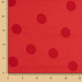 Jacquard Pois 3cm Rouge - Ribes y Casals