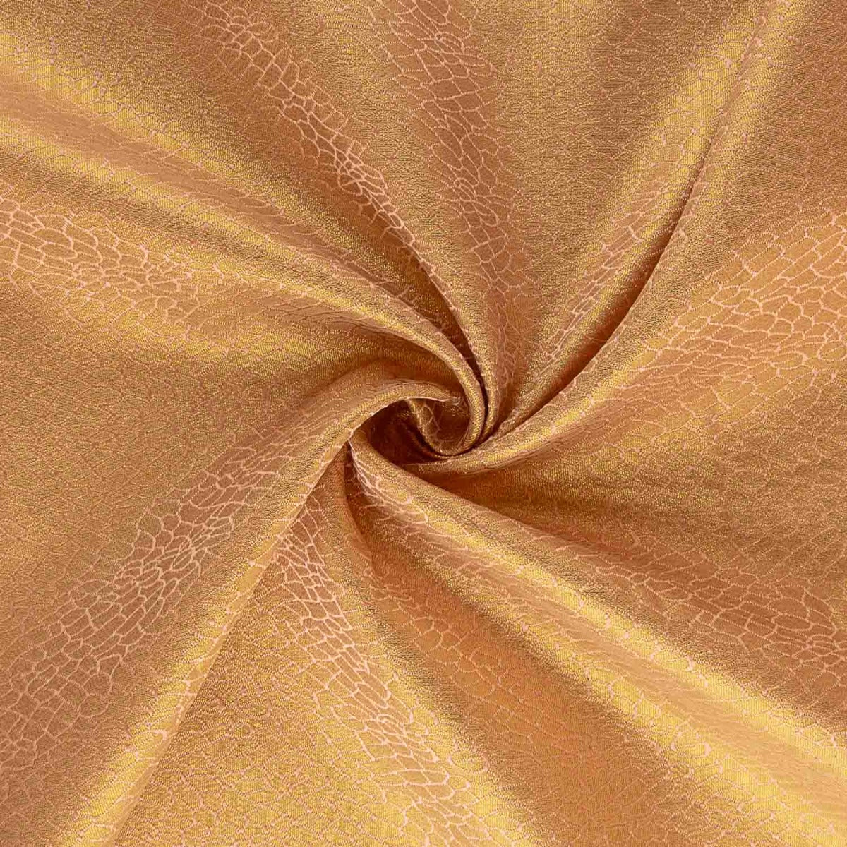 Tissu jacquard Lurex avec écailles roses anciennes - Ribes y Casals