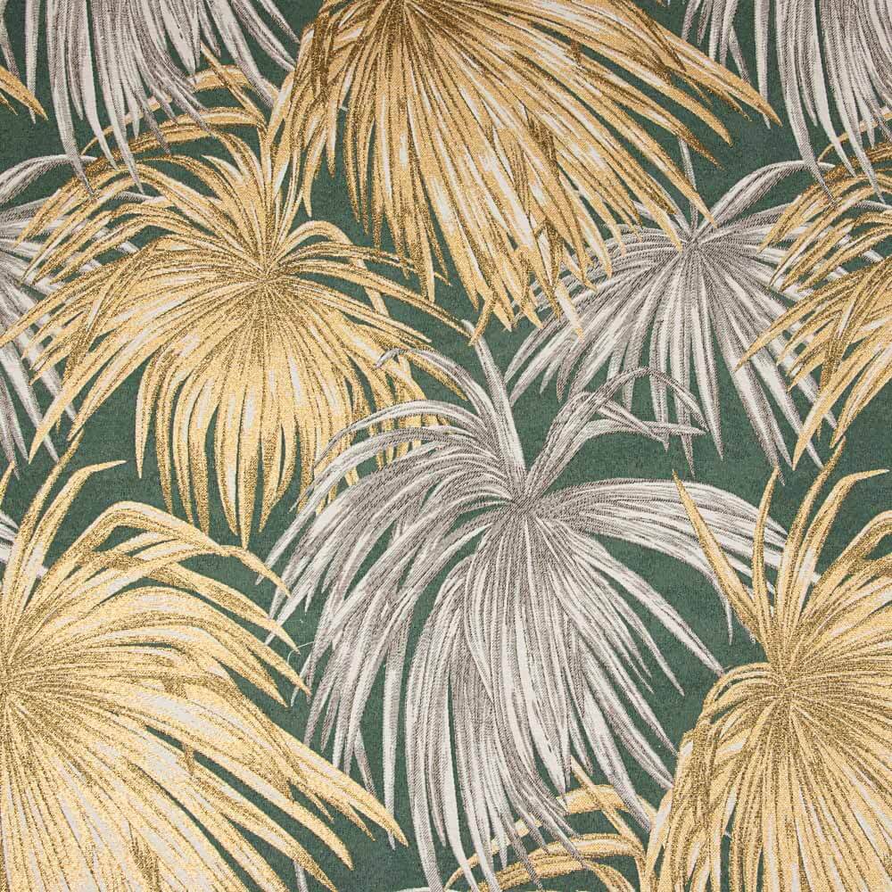 Tapisserie Jacquard Lurex Vert Palmier - Ribes y Casals