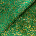 Tissu Jacquard Paisley vert - Ribes y Casals