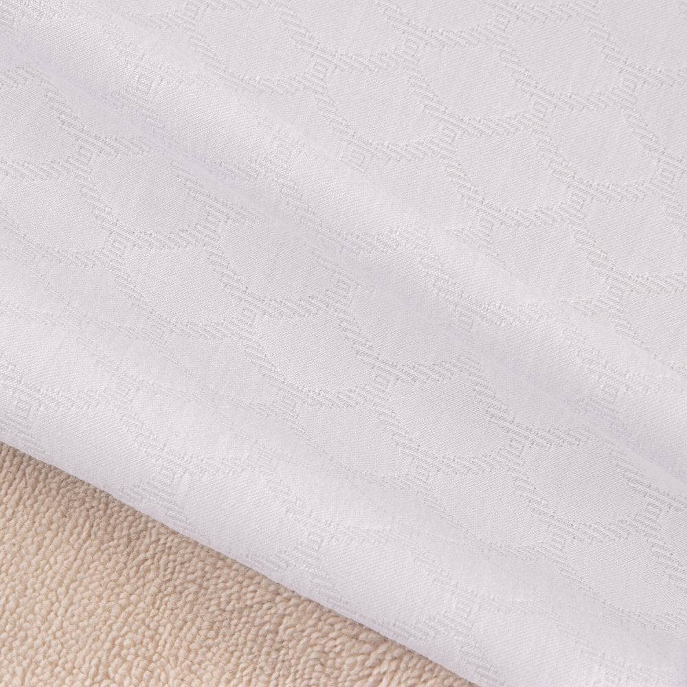 Jacquard Piqué Écailles Blanches - Ribes y Casals