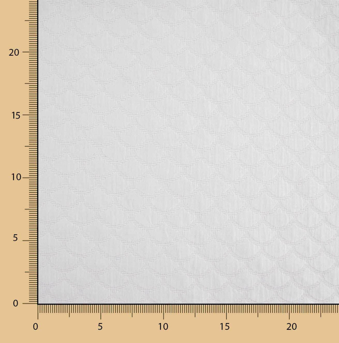 Jacquard Piqué Écailles Blanches - Ribes y Casals