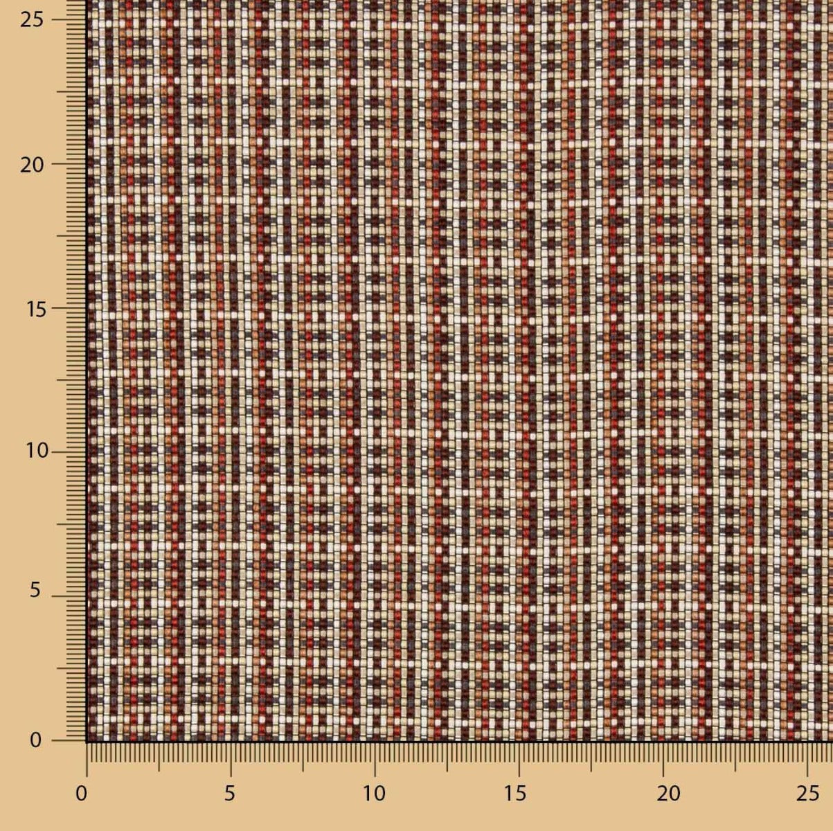 Jacquard pixel marron - Ribes y Casals