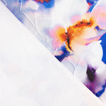 Jacquard Broderie Fleur Bleu - Ribes y Casals