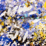 Jacquard Broderie Fleur Pois Bleu - Ribes y Casals