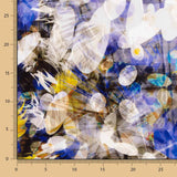 Jacquard Broderie Fleur Pois Bleu - Ribes y Casals