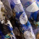 Jacquard Broderie Fleur Pois Bleu - Ribes y Casals