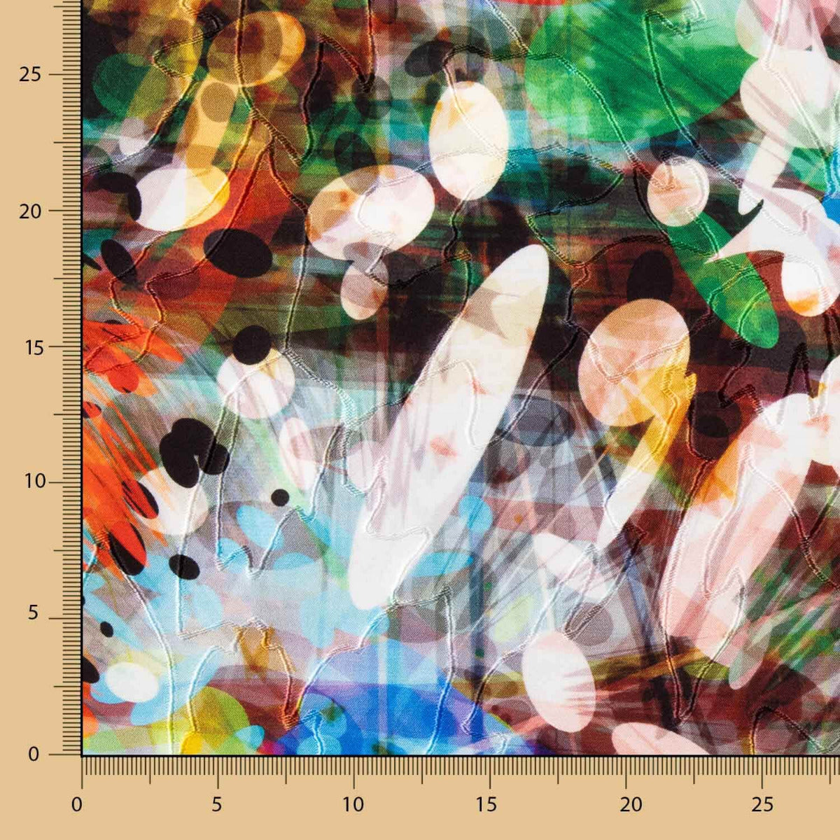 Jacquard Broderie Fleur Pois Grenat - Ribes y Casals