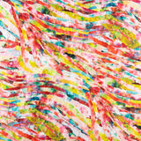 Jacquard Broderie Rayures Orange - Ribes y Casals