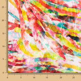 Jacquard Broderie Rayures Orange - Ribes y Casals