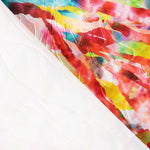 Jacquard Broderie Rayures Orange - Ribes y Casals