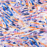 Tissu Jacquard Broderie Rayure Bleue - Ribes y Casals