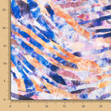 Tissu Jacquard Broderie Rayure Bleue - Ribes y Casals