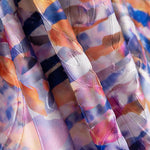 Tissu Jacquard Broderie Rayure Bleue - Ribes y Casals