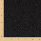 Jacquard Spandex Vagues Noir - Ribes y Casals