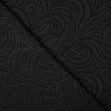 Jacquard Spandex Vagues Noir - Ribes y Casals