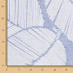 Drap d&#39;ameublement Jacquard Anori Bleu Denim - Ribes y Casals