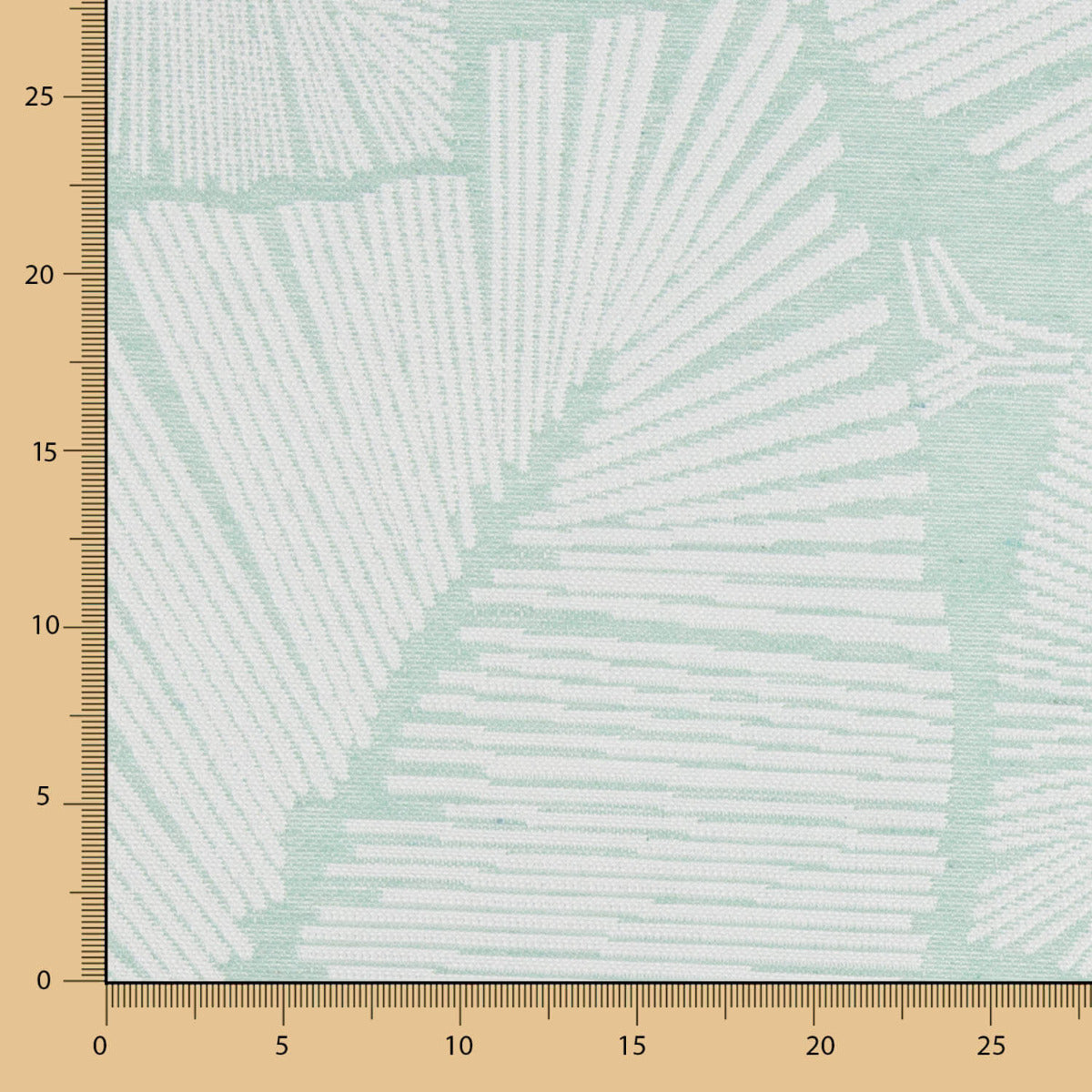 Tapisserie d&#39;ameublement Jacquard Feuille Anori Vert d&#39;eau - Ribes y Casals