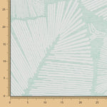 Tapisserie d&#39;ameublement Jacquard Feuille Anori Vert d&#39;eau - Ribes y Casals