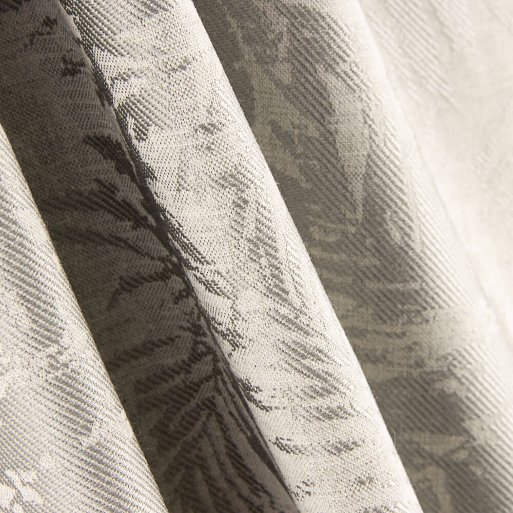 Tapisserie Jacquard Feuilles Grises - Ribes y Casals