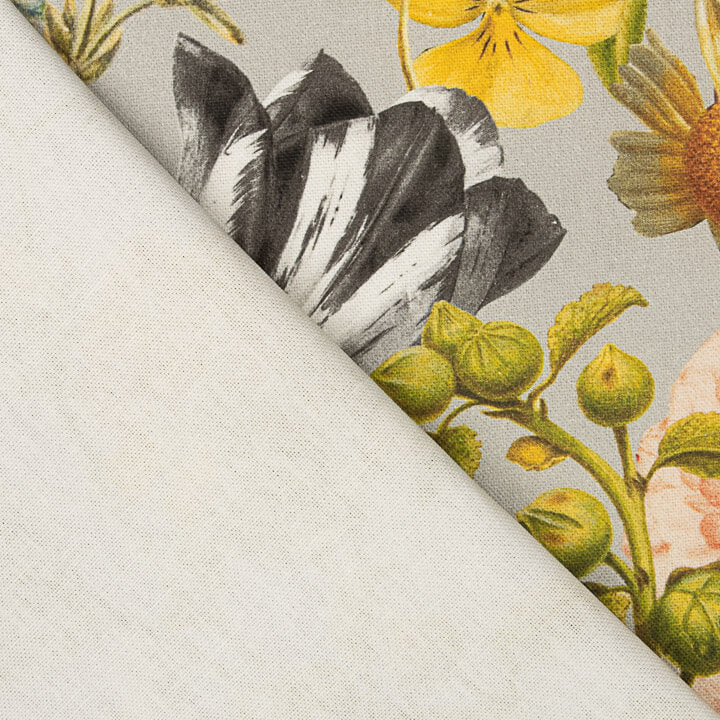 Toile de coton imprimée « Jardin exotique : oiseaux et fleurs » - Ribes y Casals