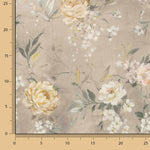 Toile de coton imprimée « Jardin romantique » beige - Ribes y Casals