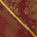 Jacquard floral classique grenat et doré - Ribes y Casals