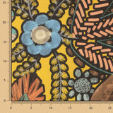 Toile de coton imprimée « Jungle bohème » jaune - Ribes y Casals