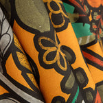 Toile de coton imprimée « Jungle bohème » orange - Ribes y Casals