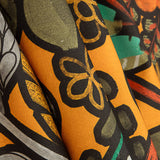 Toile de coton imprimée « Jungle bohème » orange - Ribes y Casals