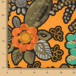 Toile de coton imprimée « Jungle bohème » orange - Ribes y Casals