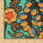 Toile de coton imprimée « Jungle bohème turquoise » - Ribes y Casals