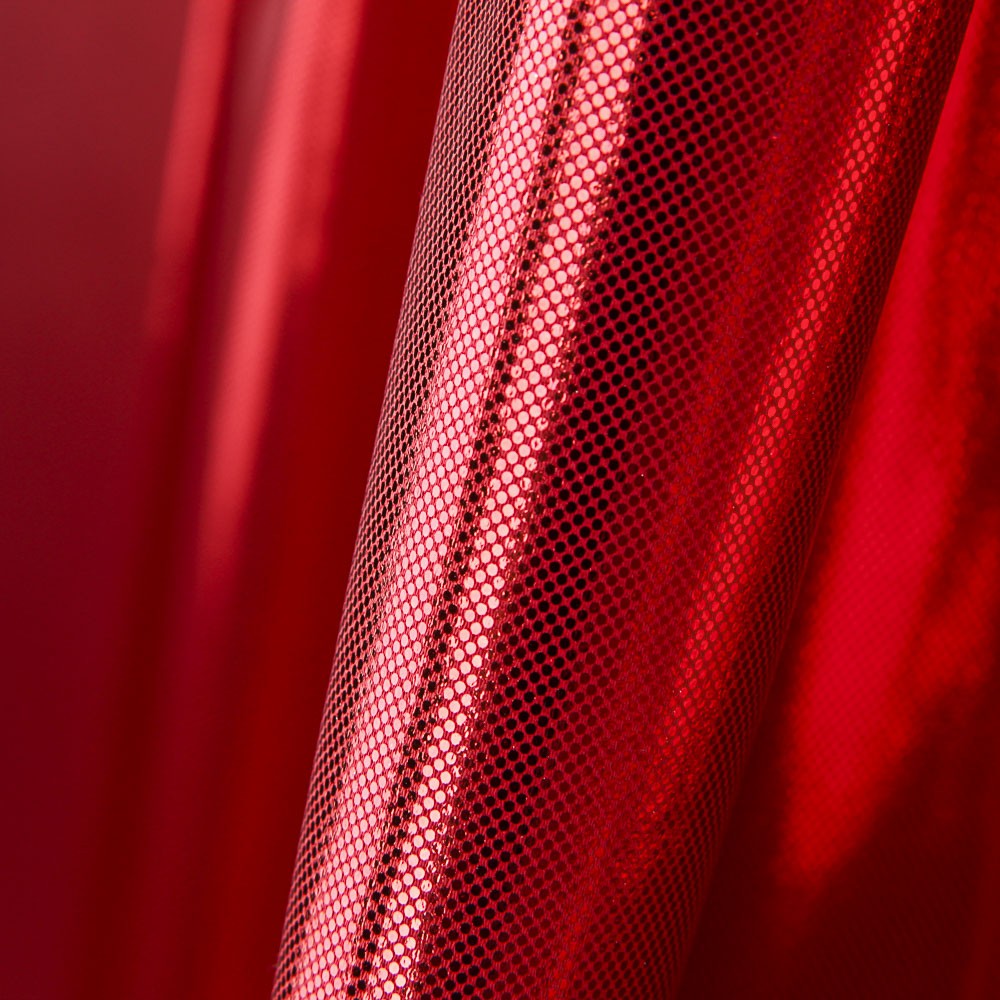 Tissu Foil Imprimé Rouge - Ribes y Casals
