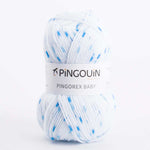 Laine Pingouin Baby Blanc-Turquoise - Ribes y Casals