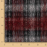 Laine à carreaux rouges et noirs pour manteaux - Ribes y Casals