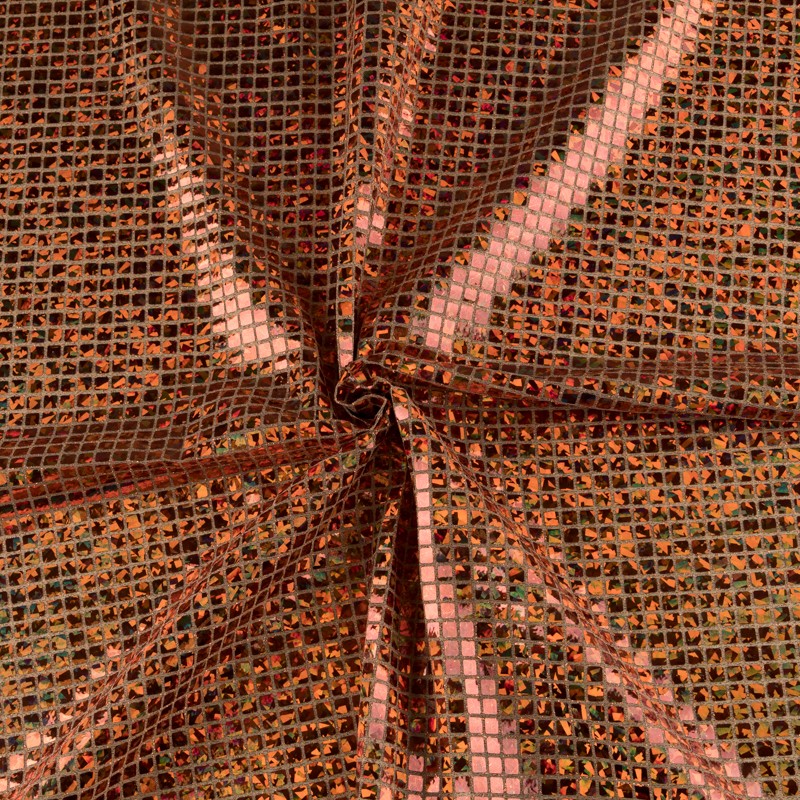 Sequin Carre Holographique Orange - Ribes y Casals