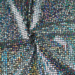 Sequin Carre Holographique Argent Noir - Ribes y Casals