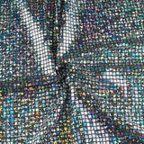 Sequin Carre Holographique Argent Noir - Ribes y Casals