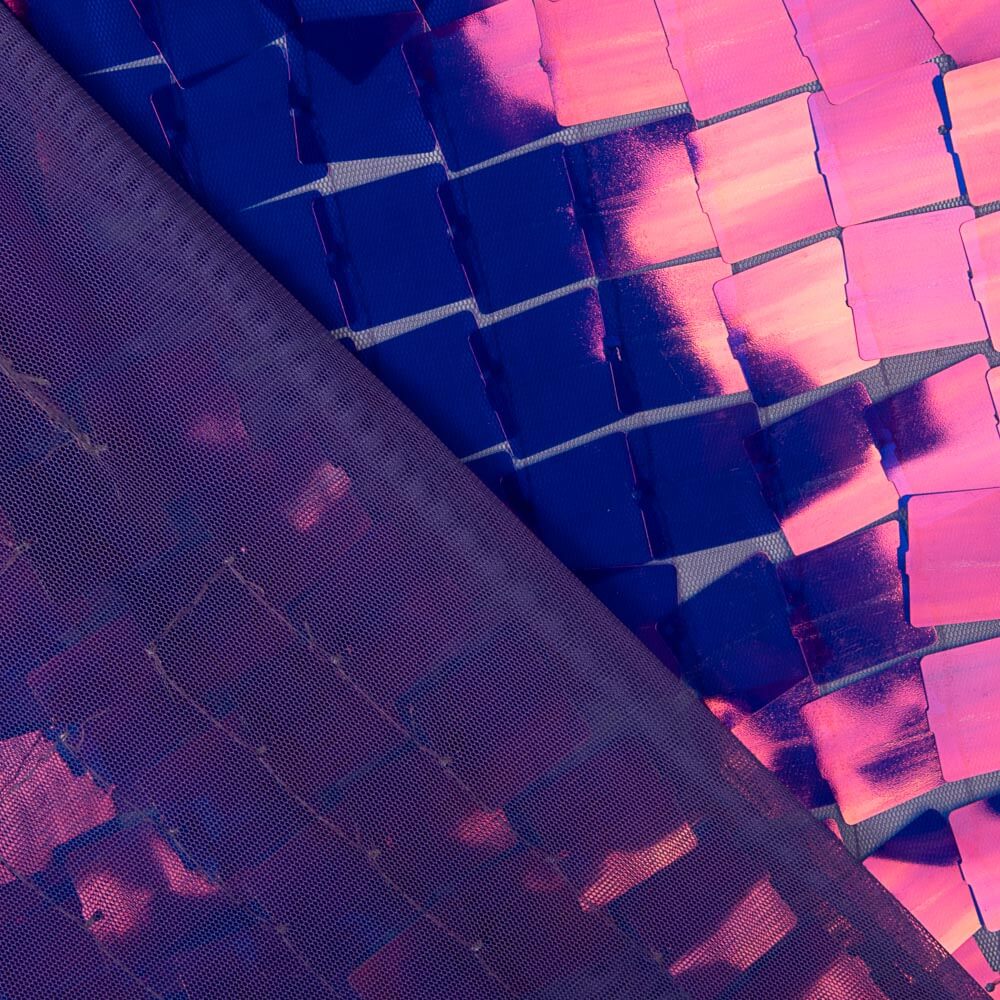 Maxi sequin carré lilas - Ribes y Casals