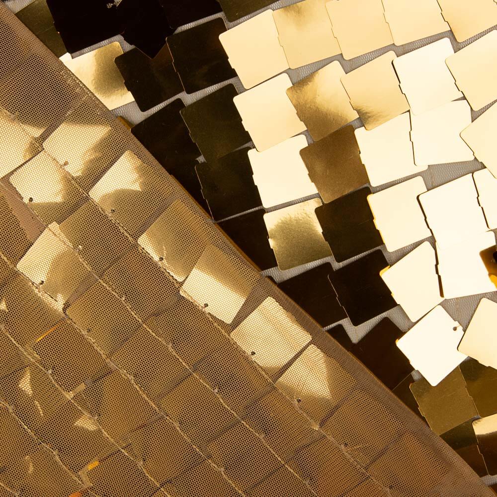 Maxi paillettes carrées dorées - Ribes y Casals