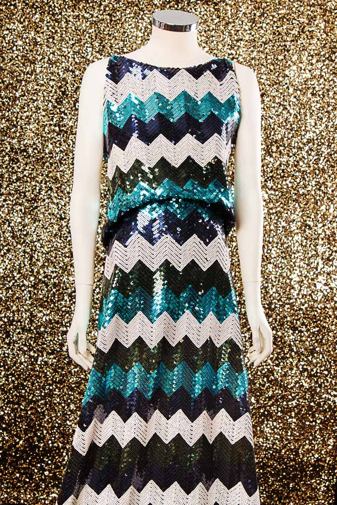 Paillettes Missoni Lycra Bleu - Ribes y Casals