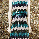Paillettes Missoni Lycra Bleu - Ribes y Casals