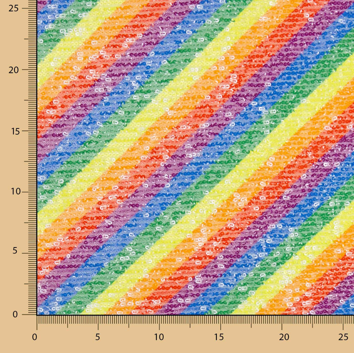 Lentejuela Bandera Orgullo Estampada - Ribes y Casals