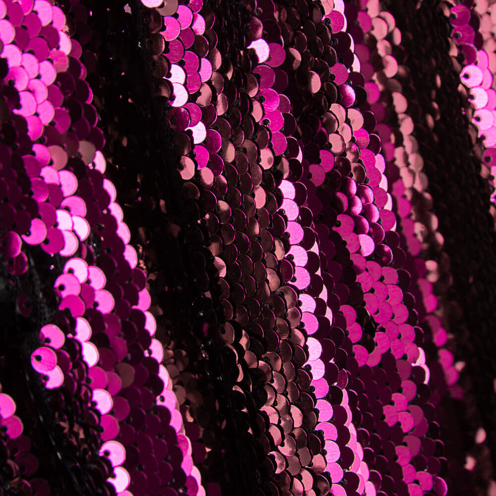 Paillettes Réversibles Fuchsia-Noir - Ribes y Casals