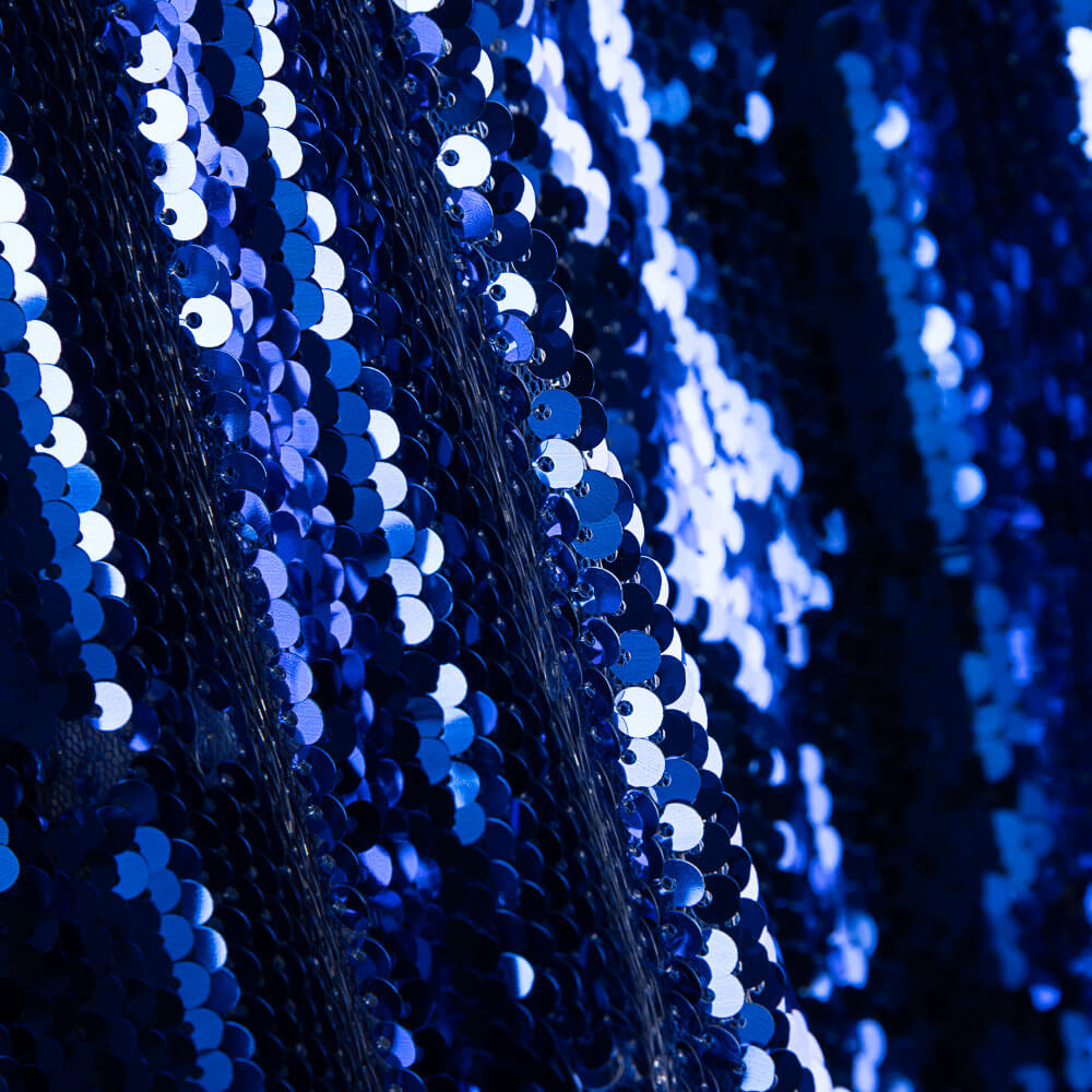 Paillettes Réversibles Argent-Bleu - Ribes y Casals