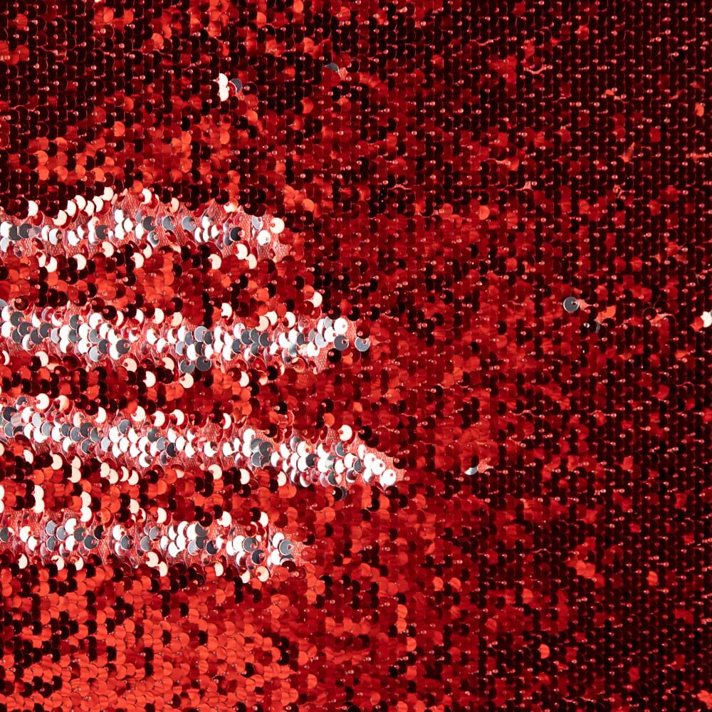 Sequin Réversible Rouge-Argenté - Ribes y Casals