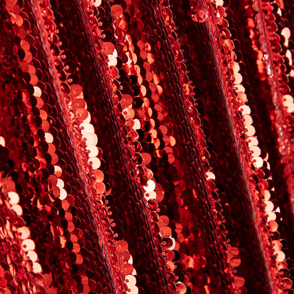 Sequin Réversible Rouge-Argenté - Ribes y Casals